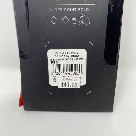 JF J. Ferrar Bow Tie & Pocket Square Combo - Picture 4 of 4